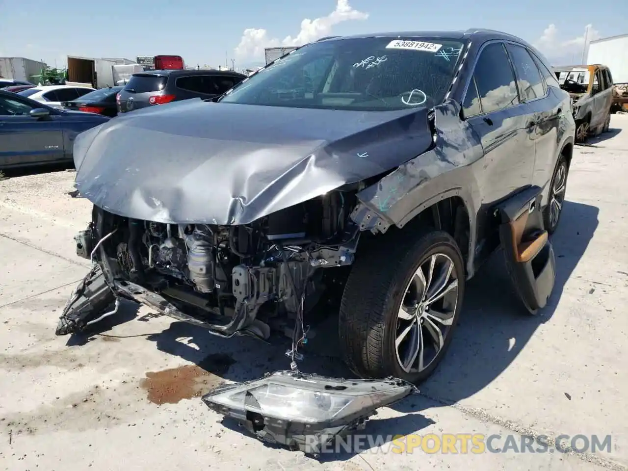 2 Photograph of a damaged car JTJHZKEA7N2023466 LEXUS RX350 2022