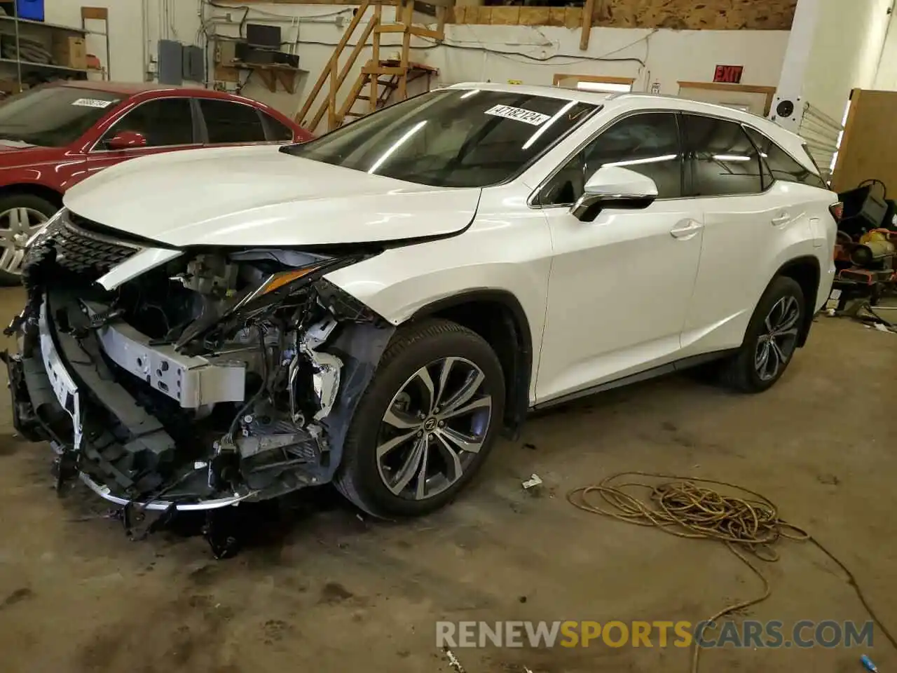 1 Photograph of a damaged car JTJHZKFA9N2043247 LEXUS RX350 2022