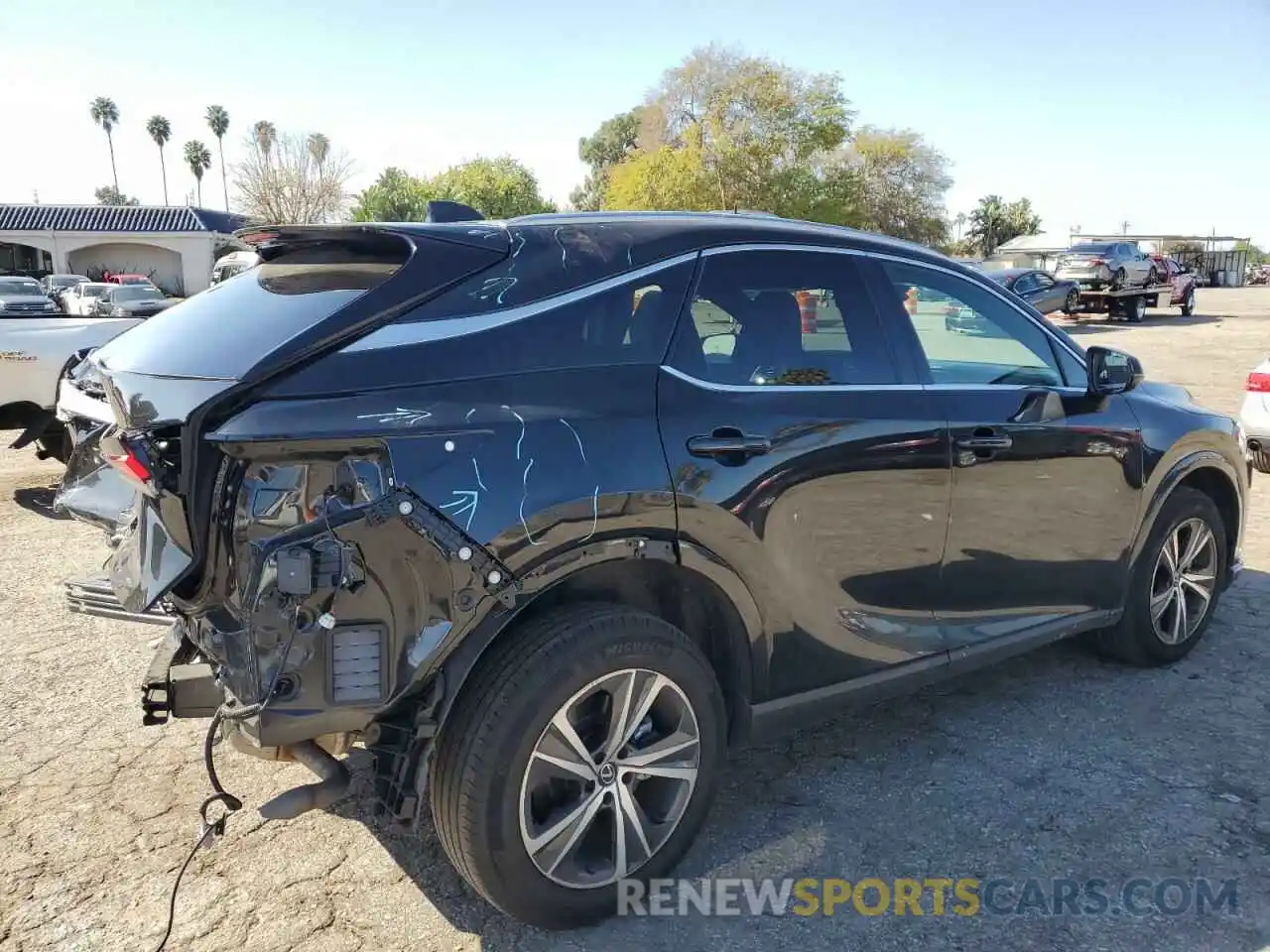 3 Photograph of a damaged car 2T2BAMBA4PC005183 LEXUS RX350 2023