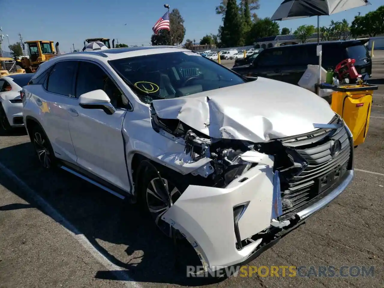 1 Photograph of a damaged car 2T2BGMCA0KC038039 LEXUS RX450 2019