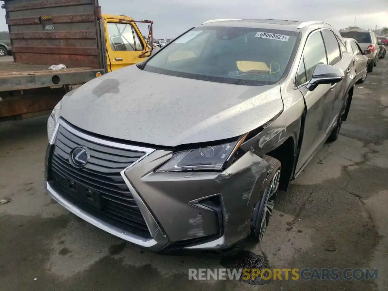 2 Photograph of a damaged car 2T2BGMCA0KC041426 LEXUS RX450 2019