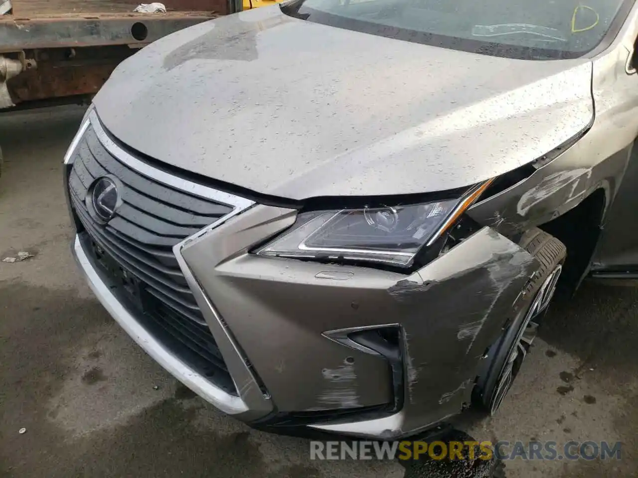 9 Photograph of a damaged car 2T2BGMCA0KC041426 LEXUS RX450 2019