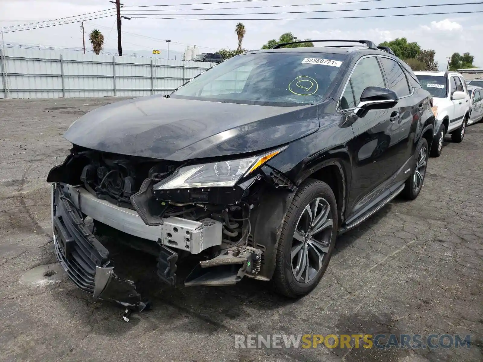 2 Photograph of a damaged car 2T2BGMCA1KC029804 LEXUS RX450 2019