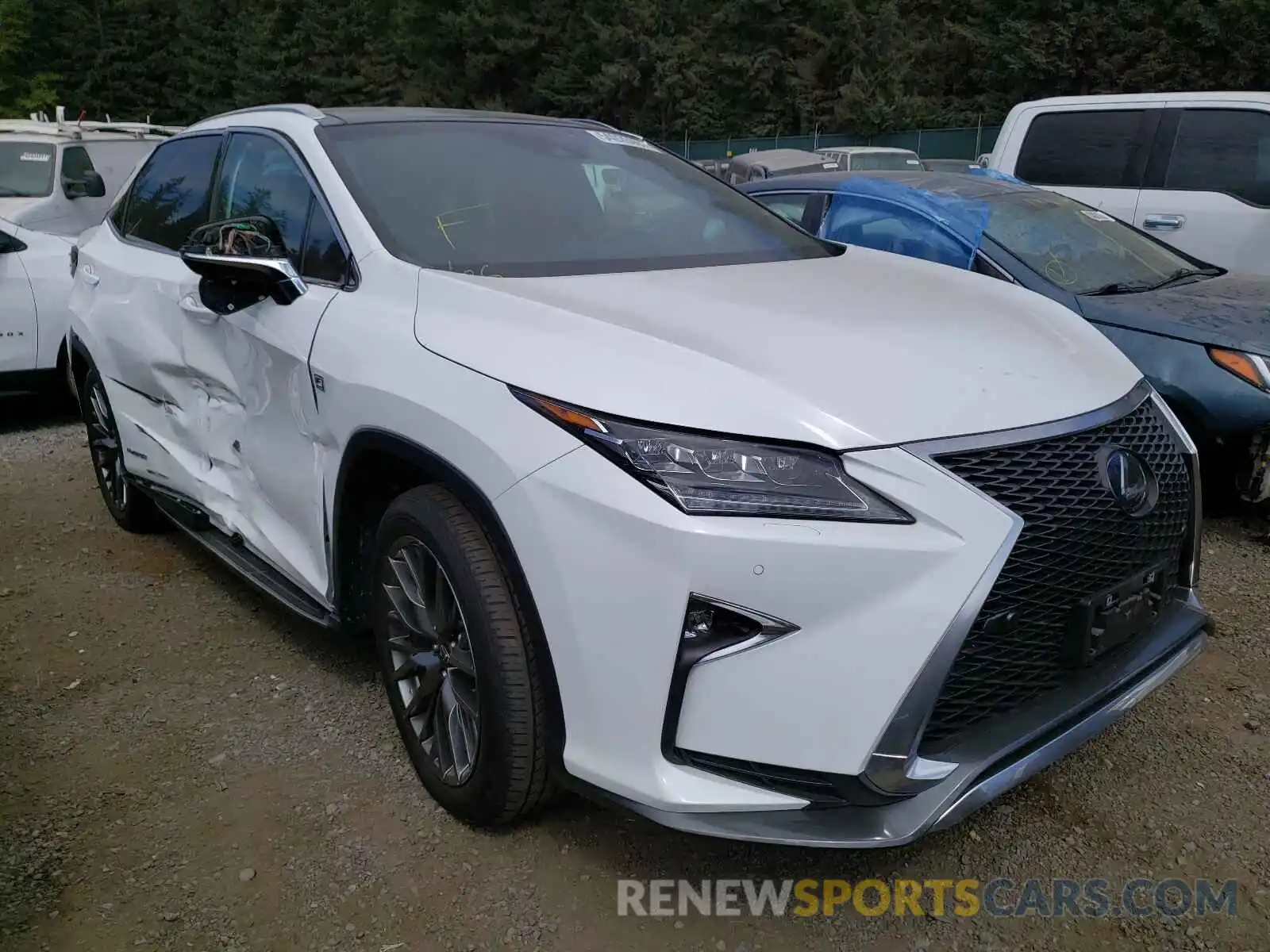 1 Photograph of a damaged car 2T2BGMCA1KC036588 LEXUS RX450 2019