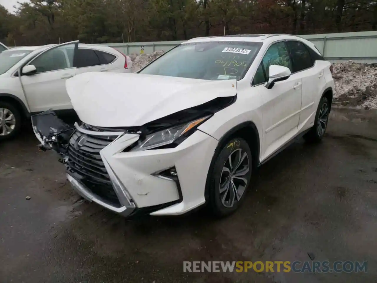 2 Photograph of a damaged car 2T2BGMCA1KC041905 LEXUS RX450 2019