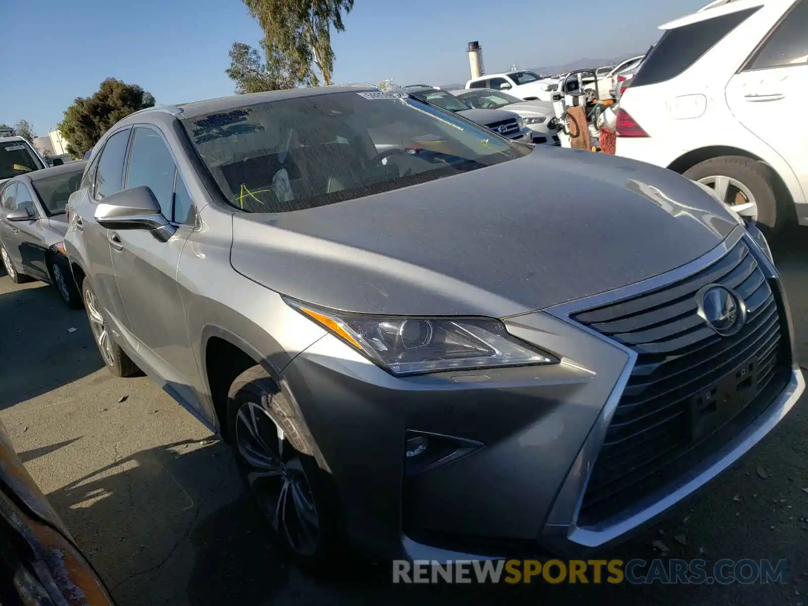 1 Photograph of a damaged car 2T2BGMCA2KC037703 LEXUS RX450 2019