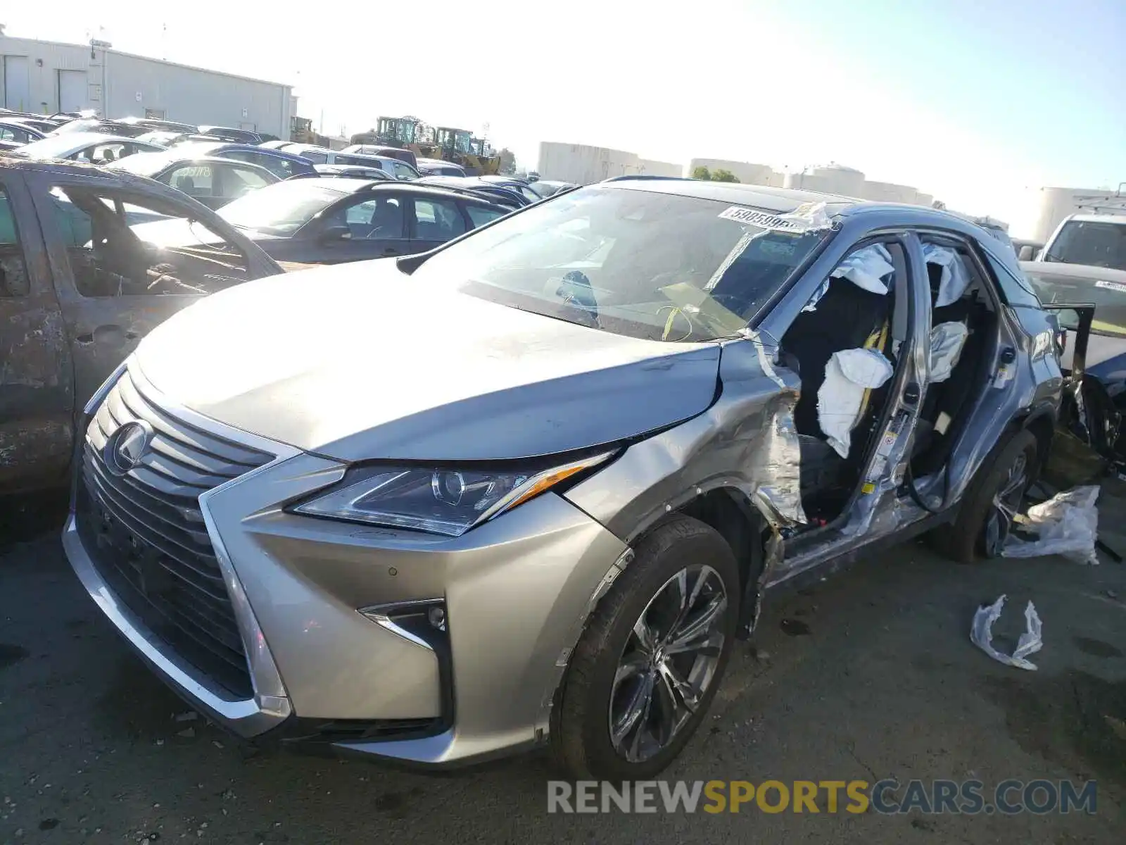 2 Photograph of a damaged car 2T2BGMCA2KC037703 LEXUS RX450 2019