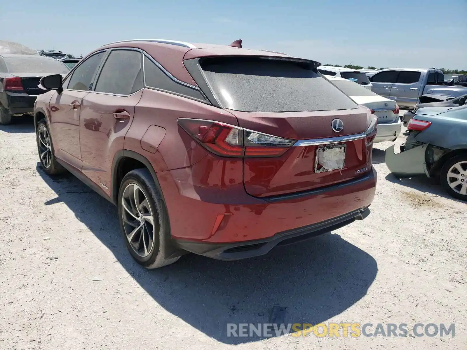 3 Photograph of a damaged car 2T2BGMCA2KC042349 LEXUS RX450 2019