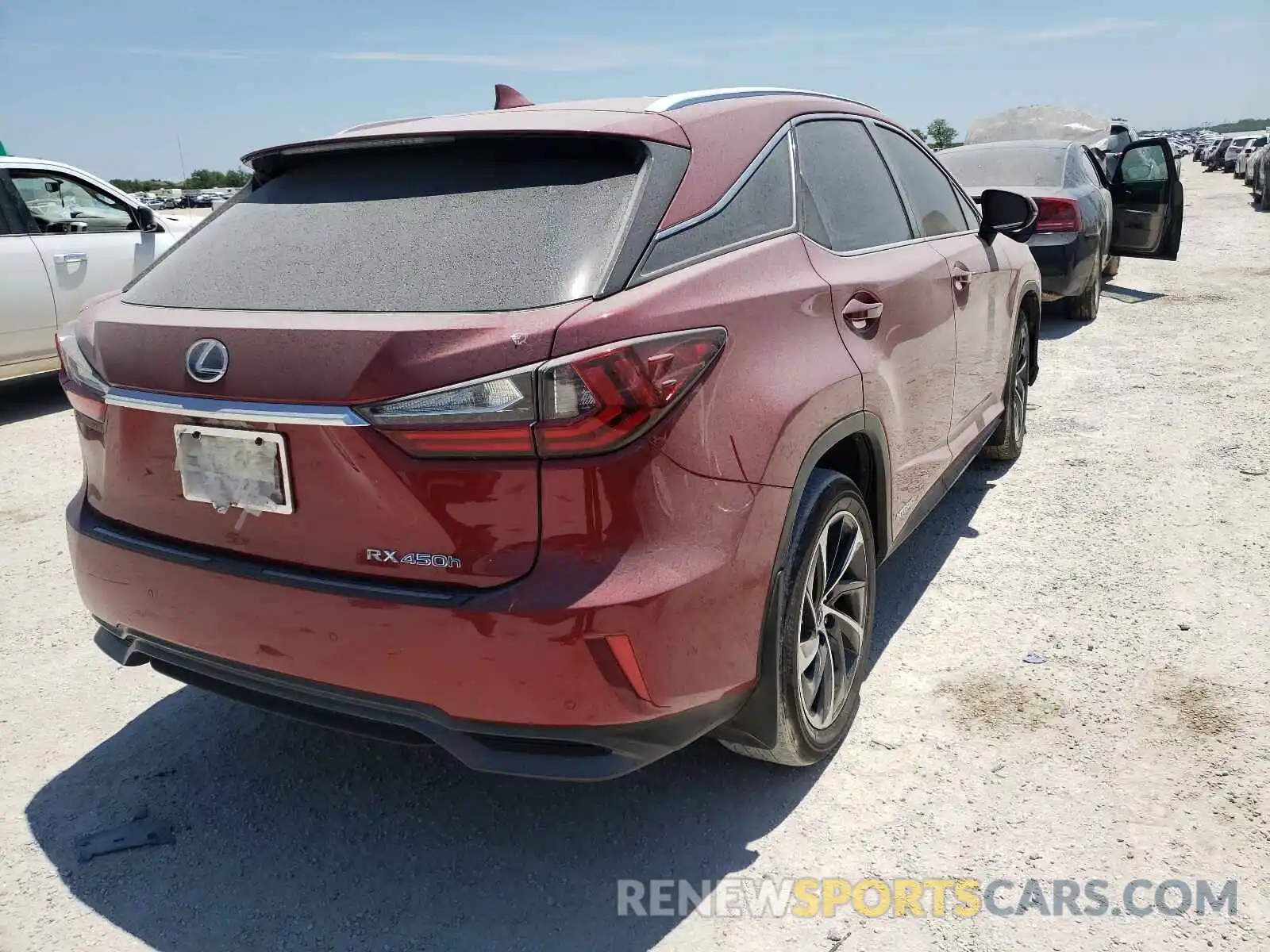 4 Photograph of a damaged car 2T2BGMCA2KC042349 LEXUS RX450 2019