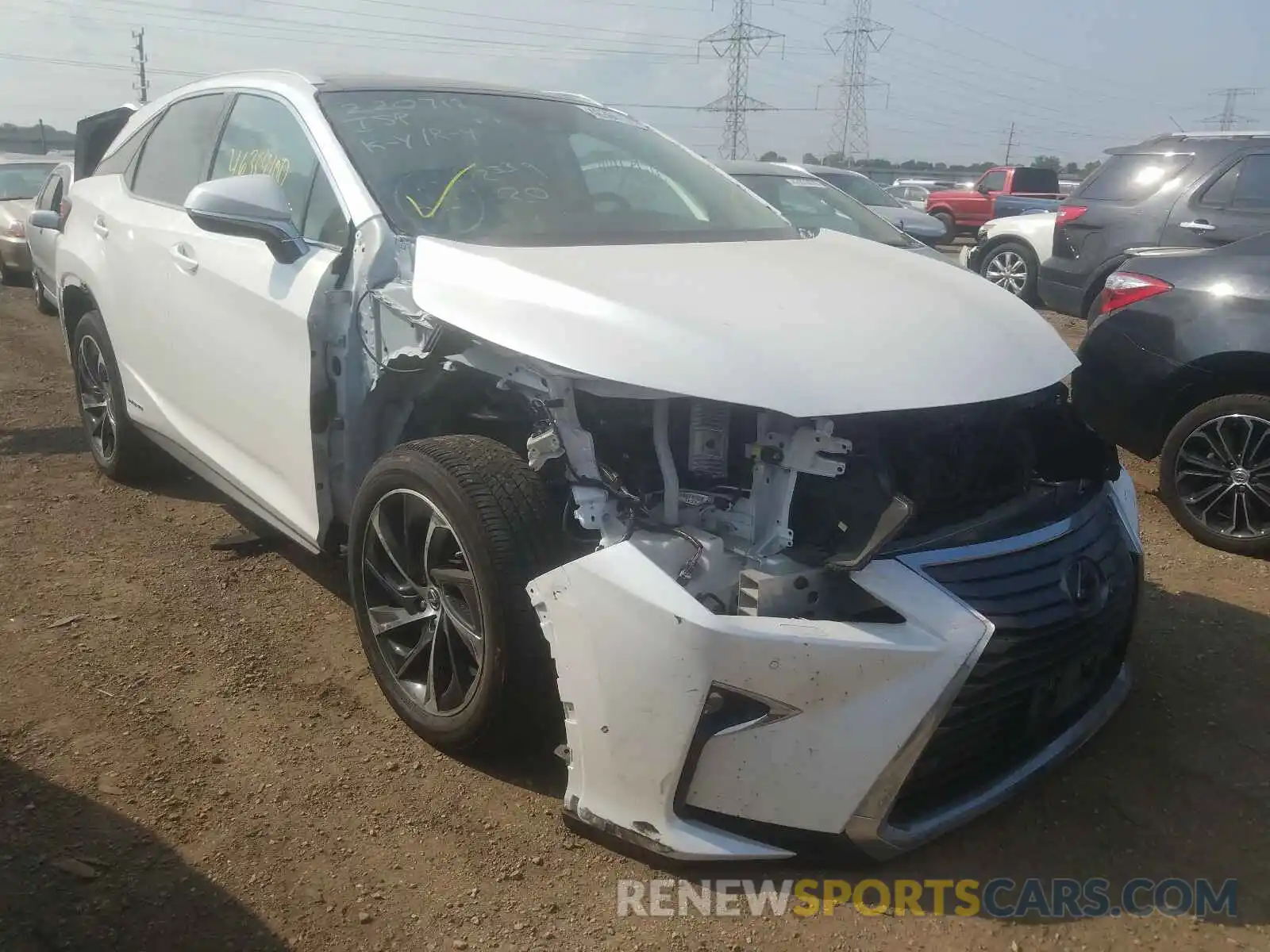 1 Photograph of a damaged car 2T2BGMCA2KC042786 LEXUS RX450 2019