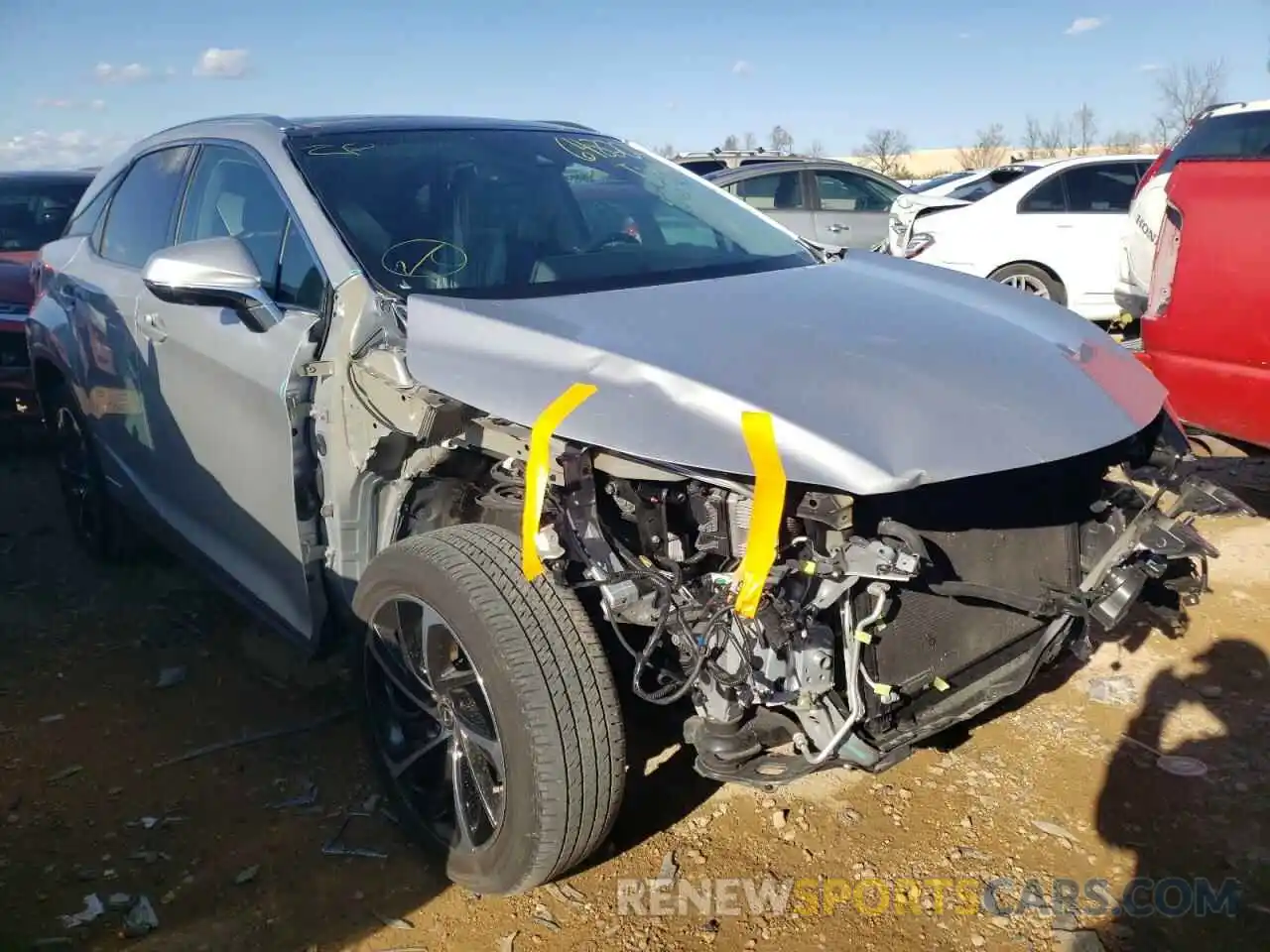 1 Photograph of a damaged car 2T2BGMCA3KC031814 LEXUS RX450 2019