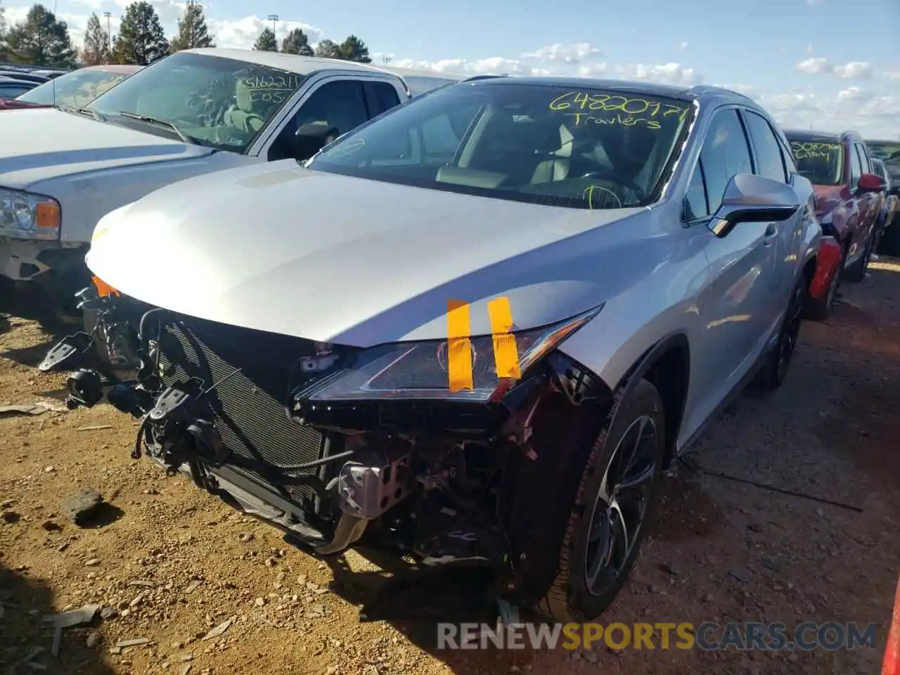 2 Photograph of a damaged car 2T2BGMCA3KC031814 LEXUS RX450 2019