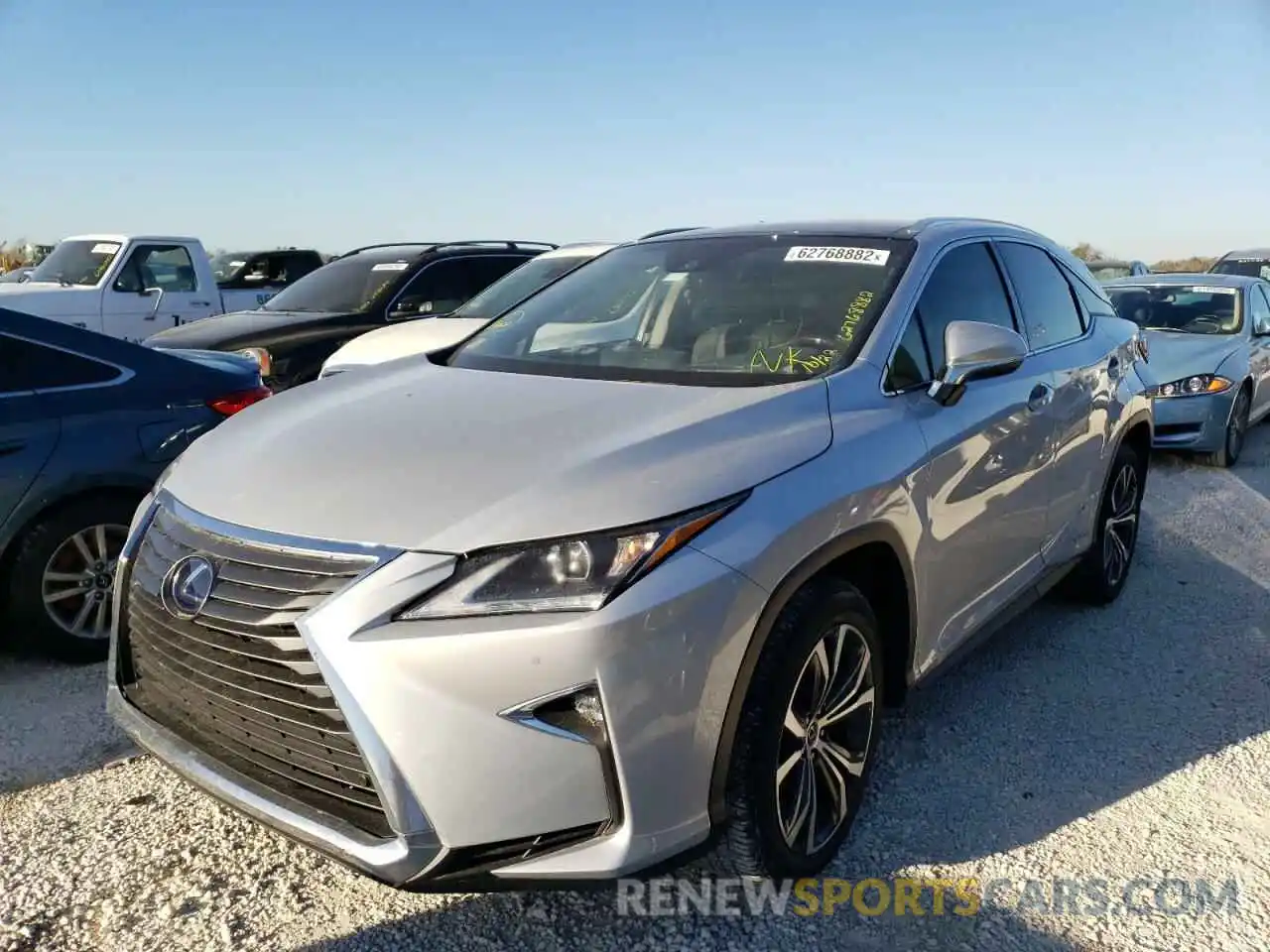 2 Photograph of a damaged car 2T2BGMCA3KC033787 LEXUS RX450 2019