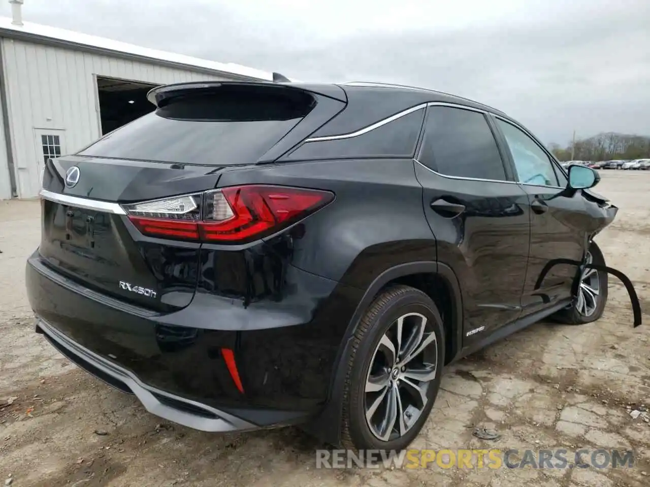 4 Photograph of a damaged car 2T2BGMCA3KC038214 LEXUS RX450 2019