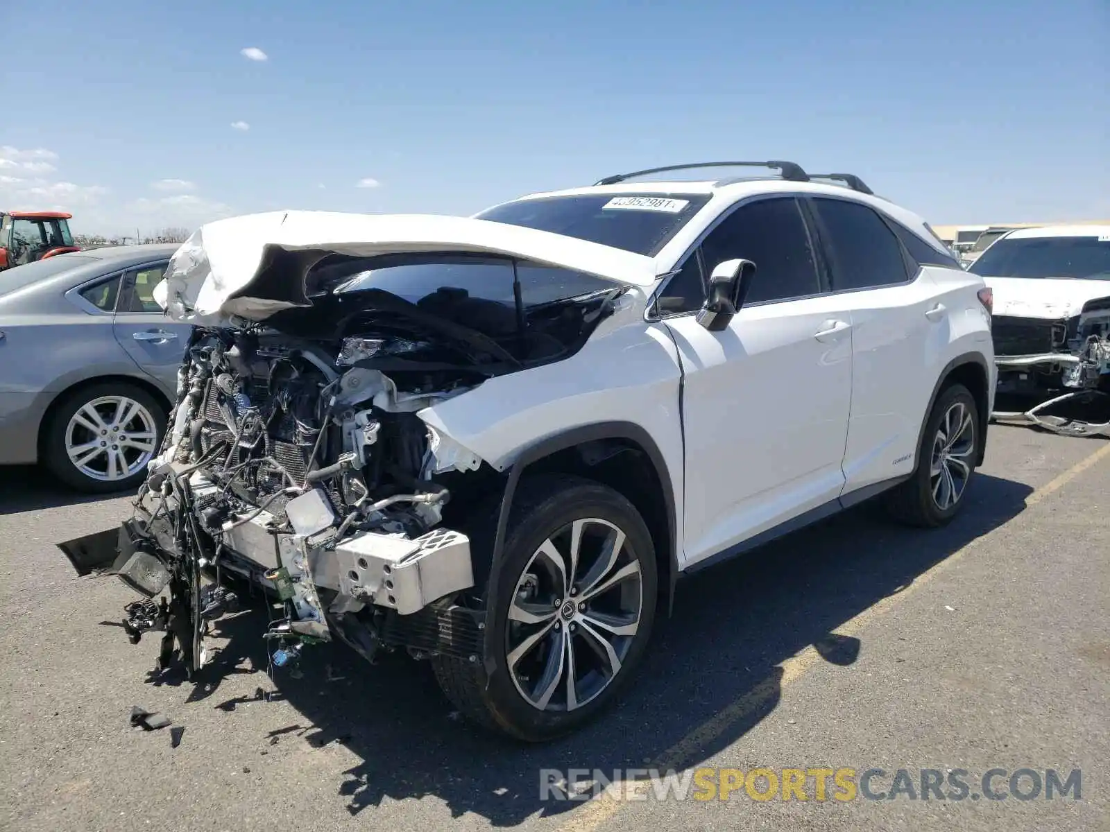 2 Photograph of a damaged car 2T2BGMCA3KC038648 LEXUS RX450 2019