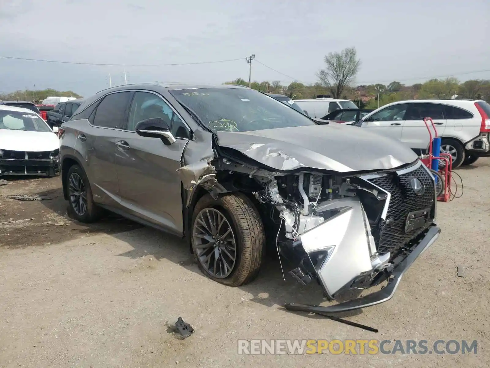 1 Photograph of a damaged car 2T2BGMCA3KC041677 LEXUS RX450 2019