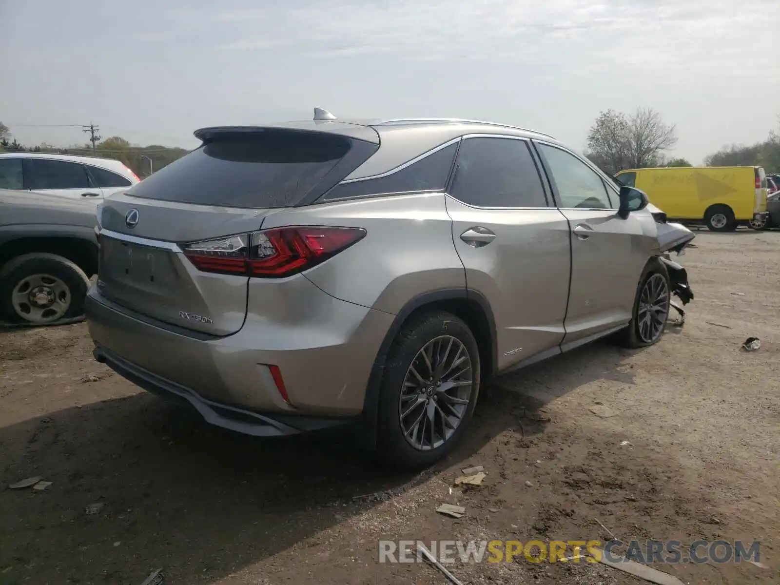 4 Photograph of a damaged car 2T2BGMCA3KC041677 LEXUS RX450 2019