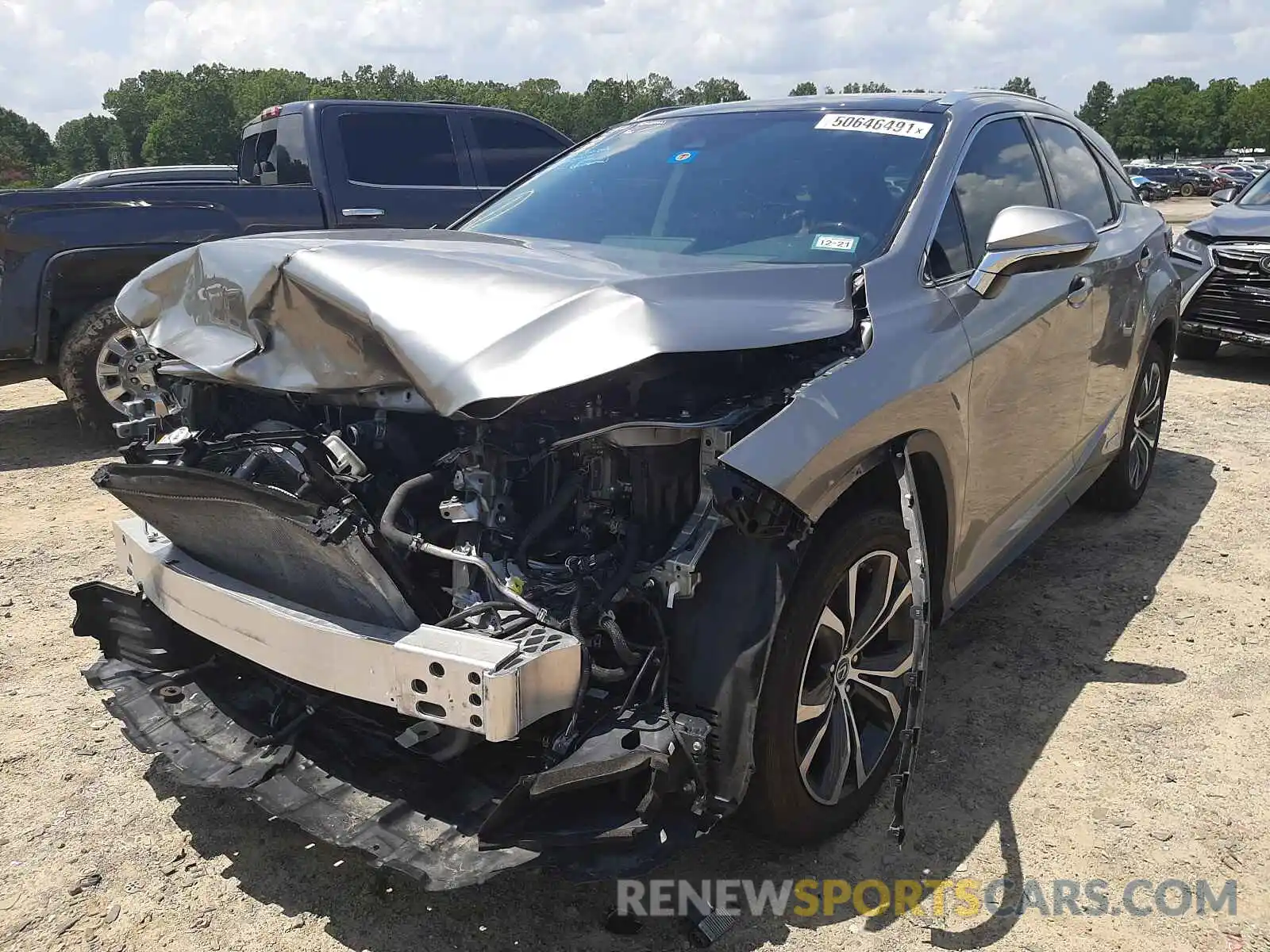 2 Photograph of a damaged car 2T2BGMCA4KC034706 LEXUS RX450 2019