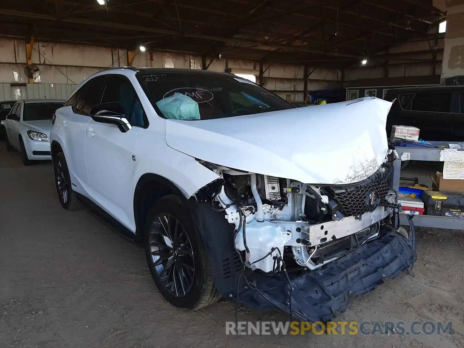 1 Photograph of a damaged car 2T2BGMCA4KC040683 LEXUS RX450 2019