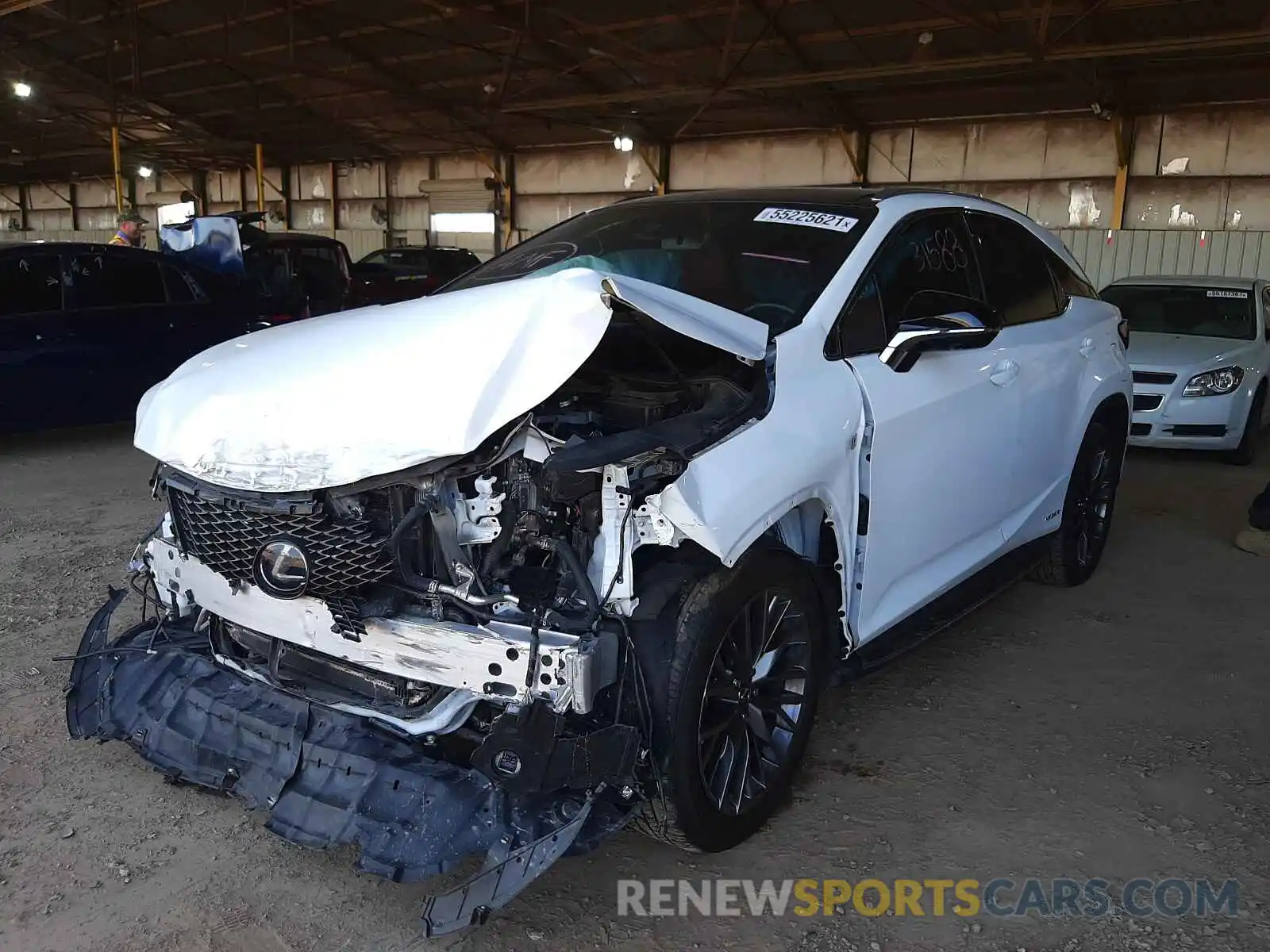 2 Photograph of a damaged car 2T2BGMCA4KC040683 LEXUS RX450 2019