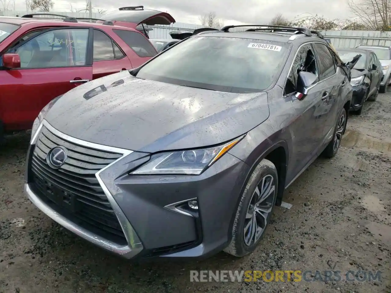 2 Photograph of a damaged car 2T2BGMCA5KC033726 LEXUS RX450 2019