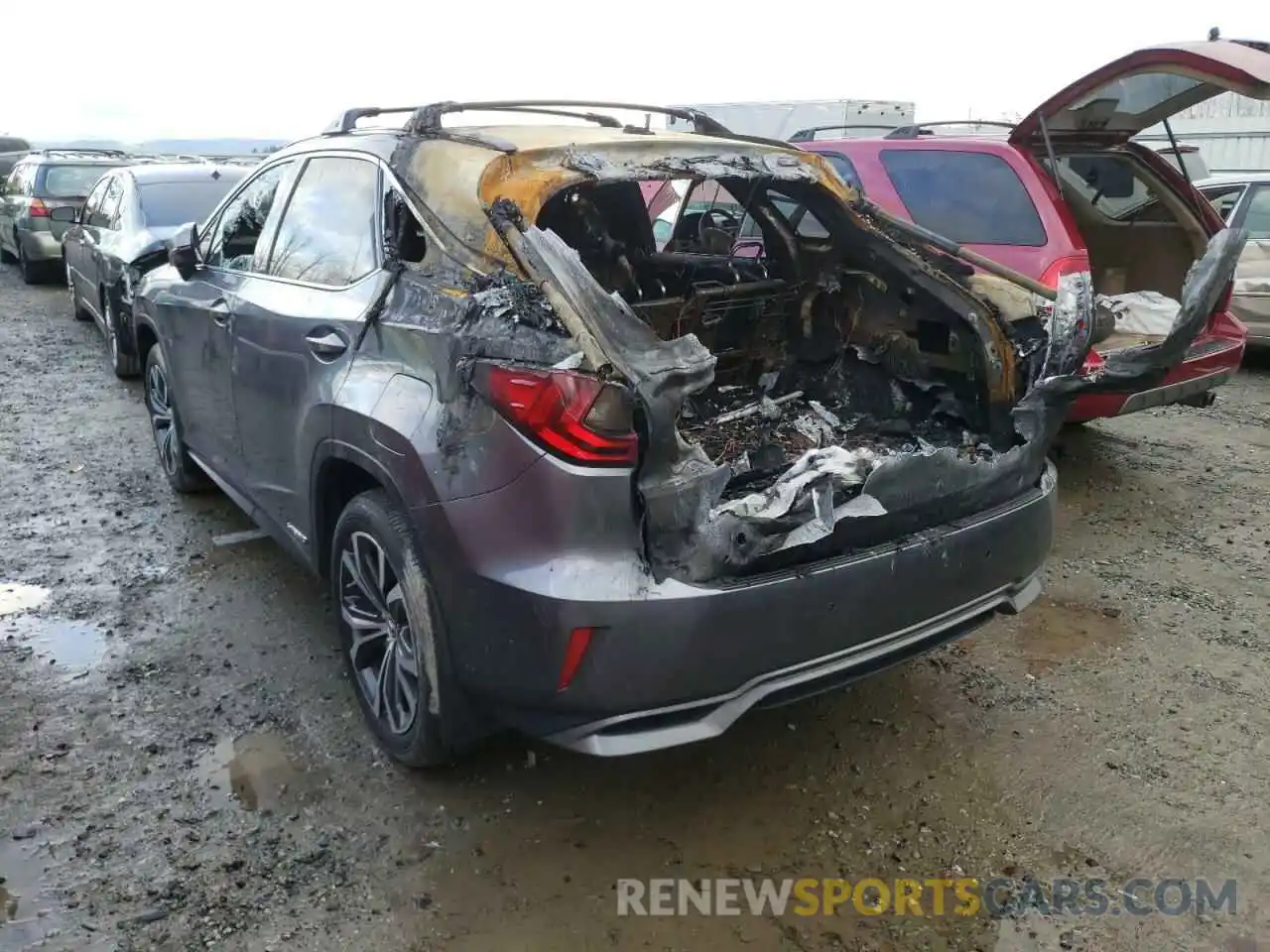 3 Photograph of a damaged car 2T2BGMCA5KC033726 LEXUS RX450 2019