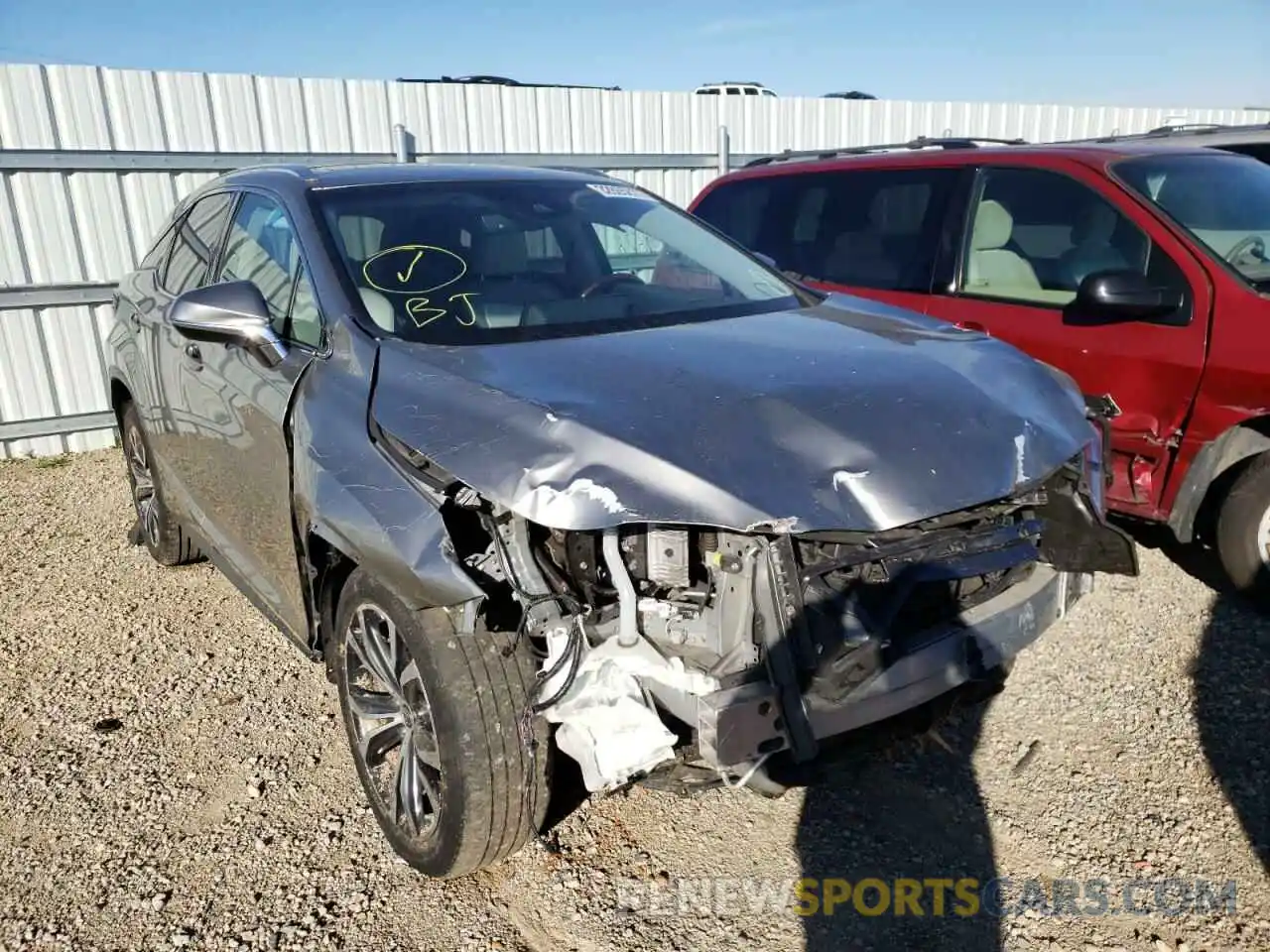 1 Photograph of a damaged car 2T2BGMCA5KC037517 LEXUS RX450 2019