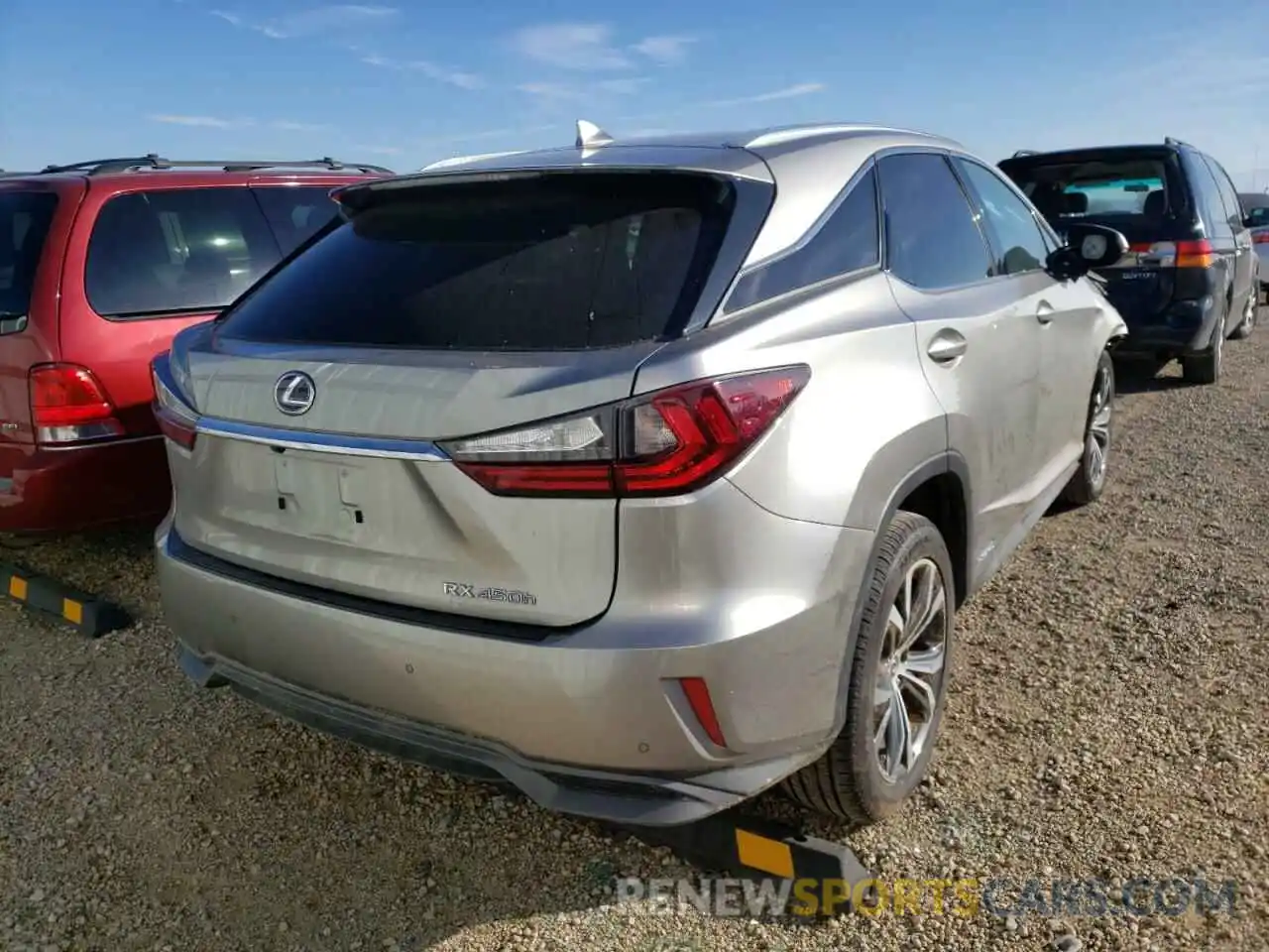 4 Photograph of a damaged car 2T2BGMCA5KC037517 LEXUS RX450 2019