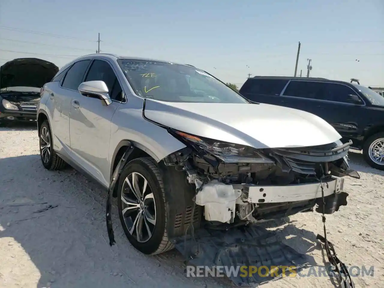 1 Photograph of a damaged car 2T2BGMCA6KC032780 LEXUS RX450 2019