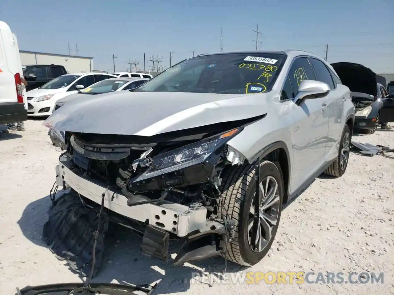 2 Photograph of a damaged car 2T2BGMCA6KC032780 LEXUS RX450 2019