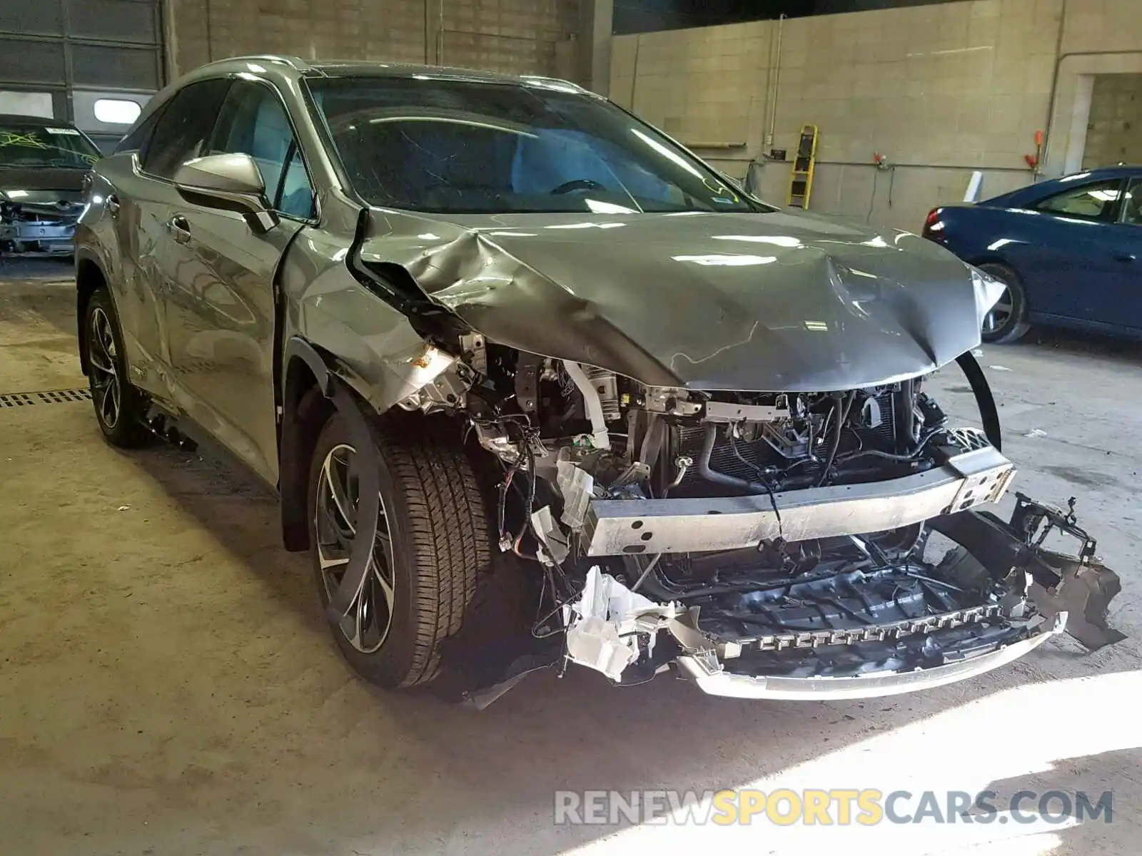 1 Photograph of a damaged car 2T2BGMCA6KC033184 LEXUS RX450 2019