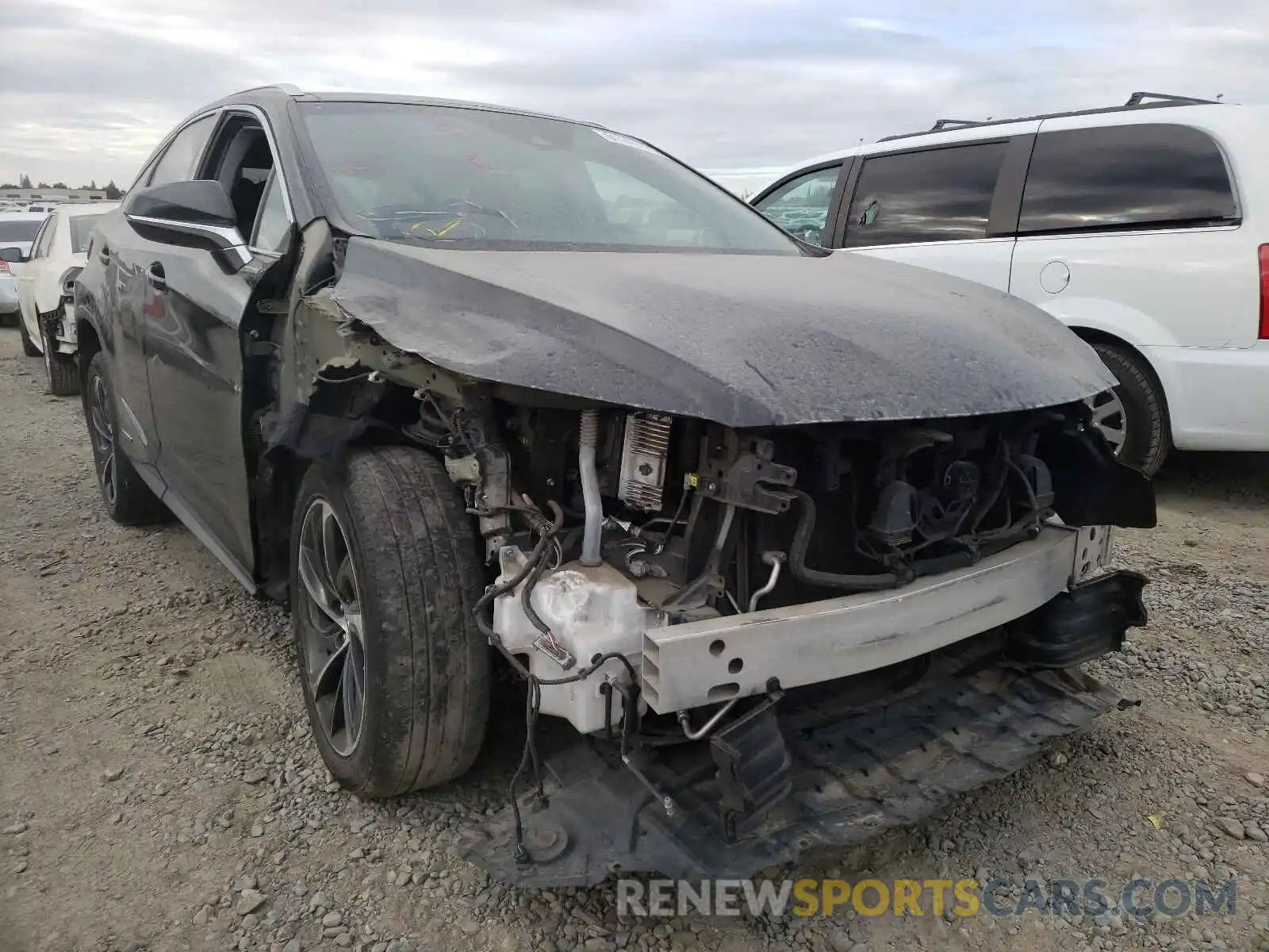 1 Photograph of a damaged car 2T2BGMCA6KC033704 LEXUS RX450 2019