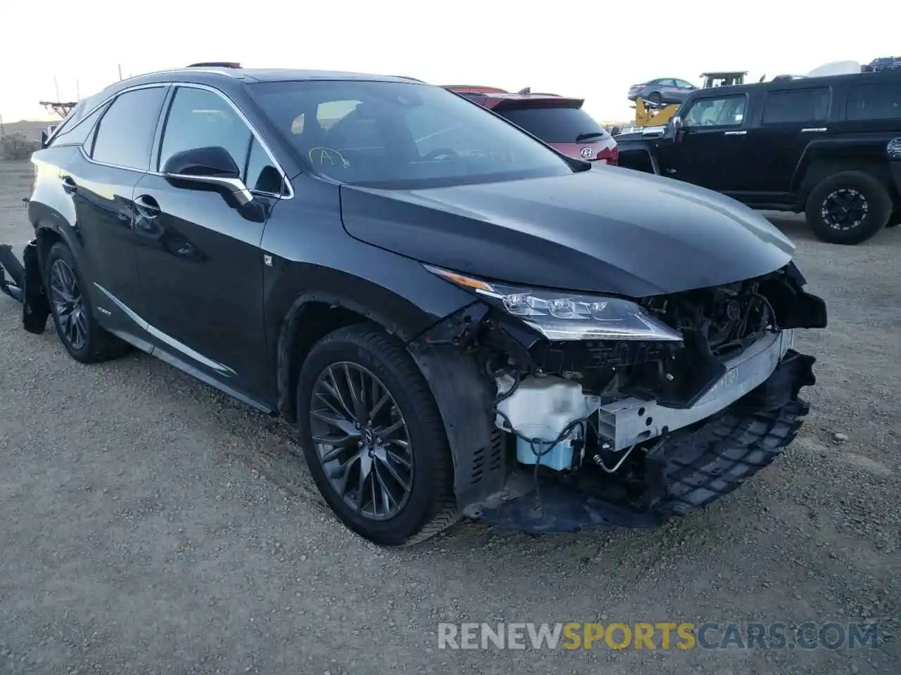 1 Photograph of a damaged car 2T2BGMCA6KC037882 LEXUS RX450 2019