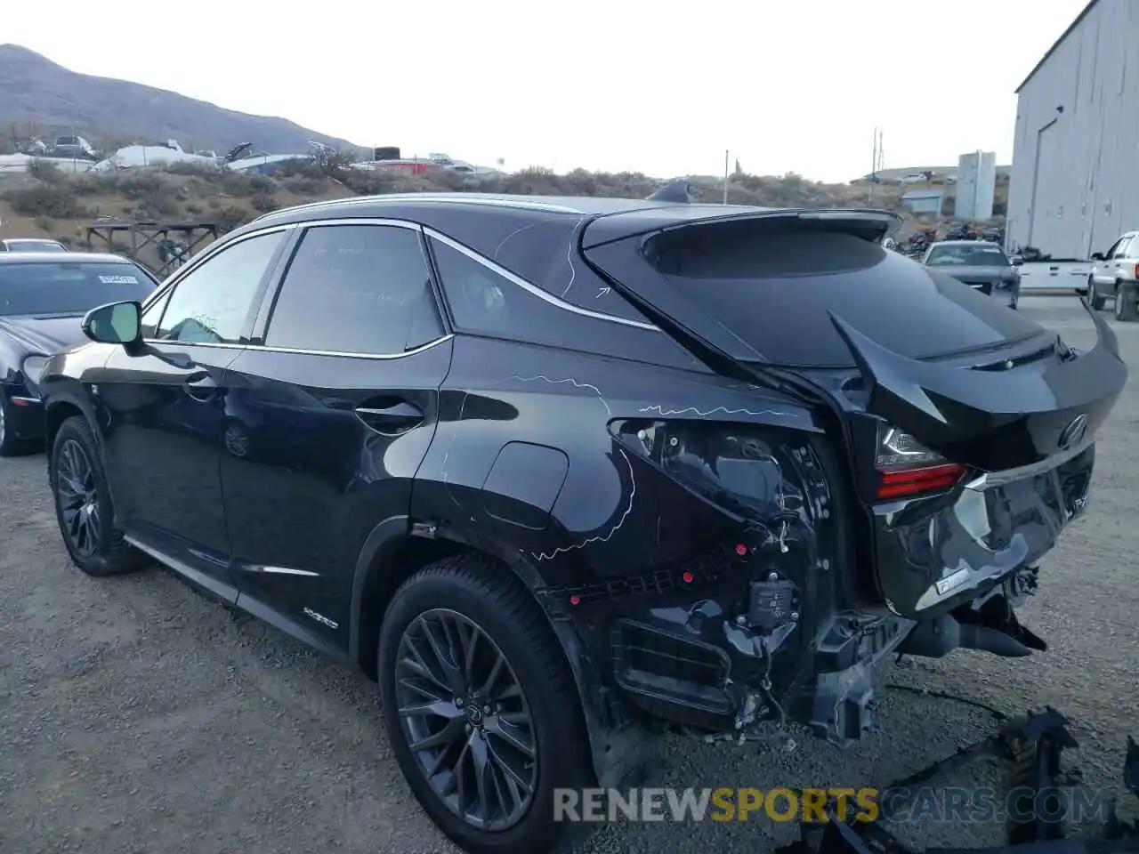 3 Photograph of a damaged car 2T2BGMCA6KC037882 LEXUS RX450 2019