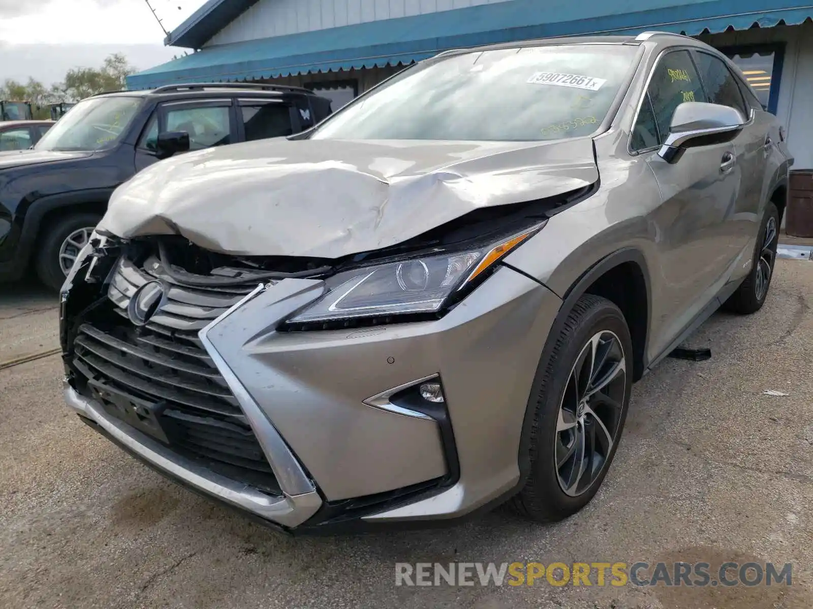 2 Photograph of a damaged car 2T2BGMCA6KC038322 LEXUS RX450 2019