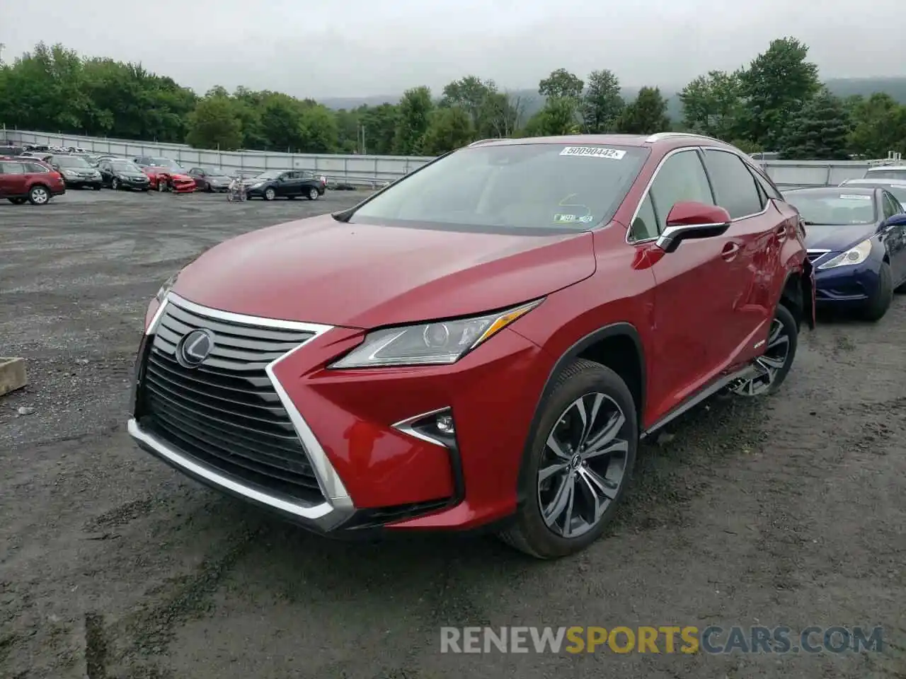 2 Photograph of a damaged car 2T2BGMCA6KC041401 LEXUS RX450 2019