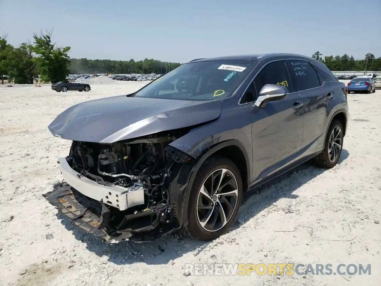 2 Photograph of a damaged car 2T2BGMCA7KC037292 LEXUS RX450 2019