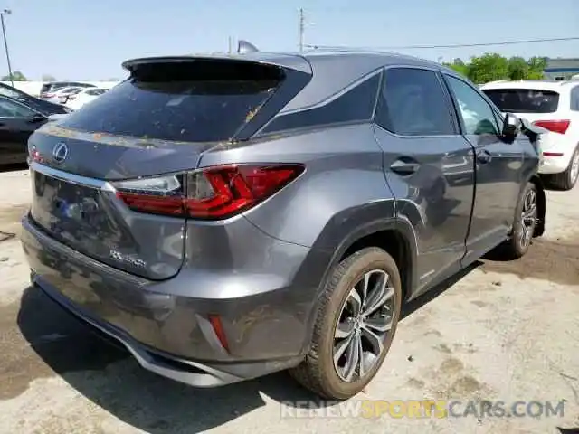 4 Фотография поврежденного автомобиля 2T2BGMCA8KC041299 LEXUS RX450 2019