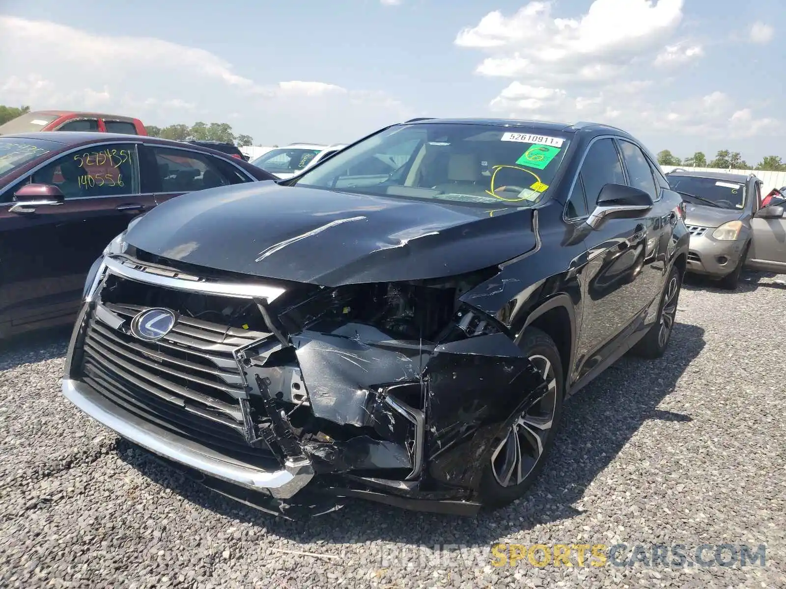 2 Photograph of a damaged car 2T2BGMCA9KC037892 LEXUS RX450 2019