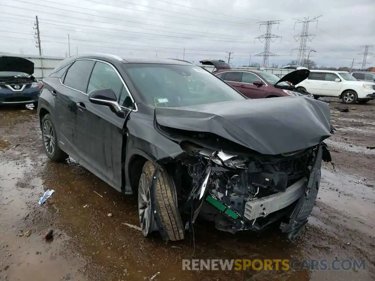 1 Photograph of a damaged car 2T2BGMCA9KC038539 LEXUS RX450 2019