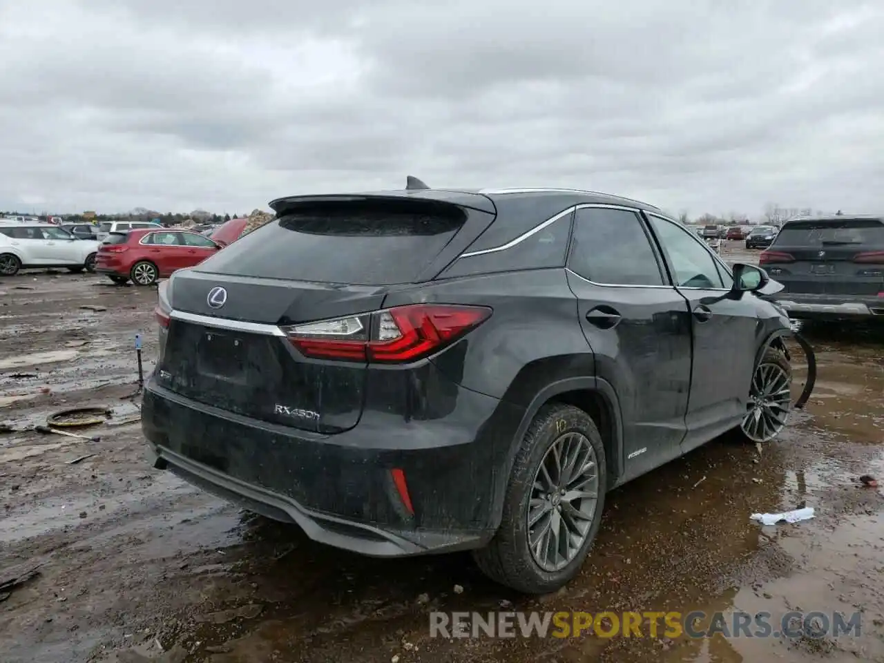 4 Photograph of a damaged car 2T2BGMCA9KC038539 LEXUS RX450 2019