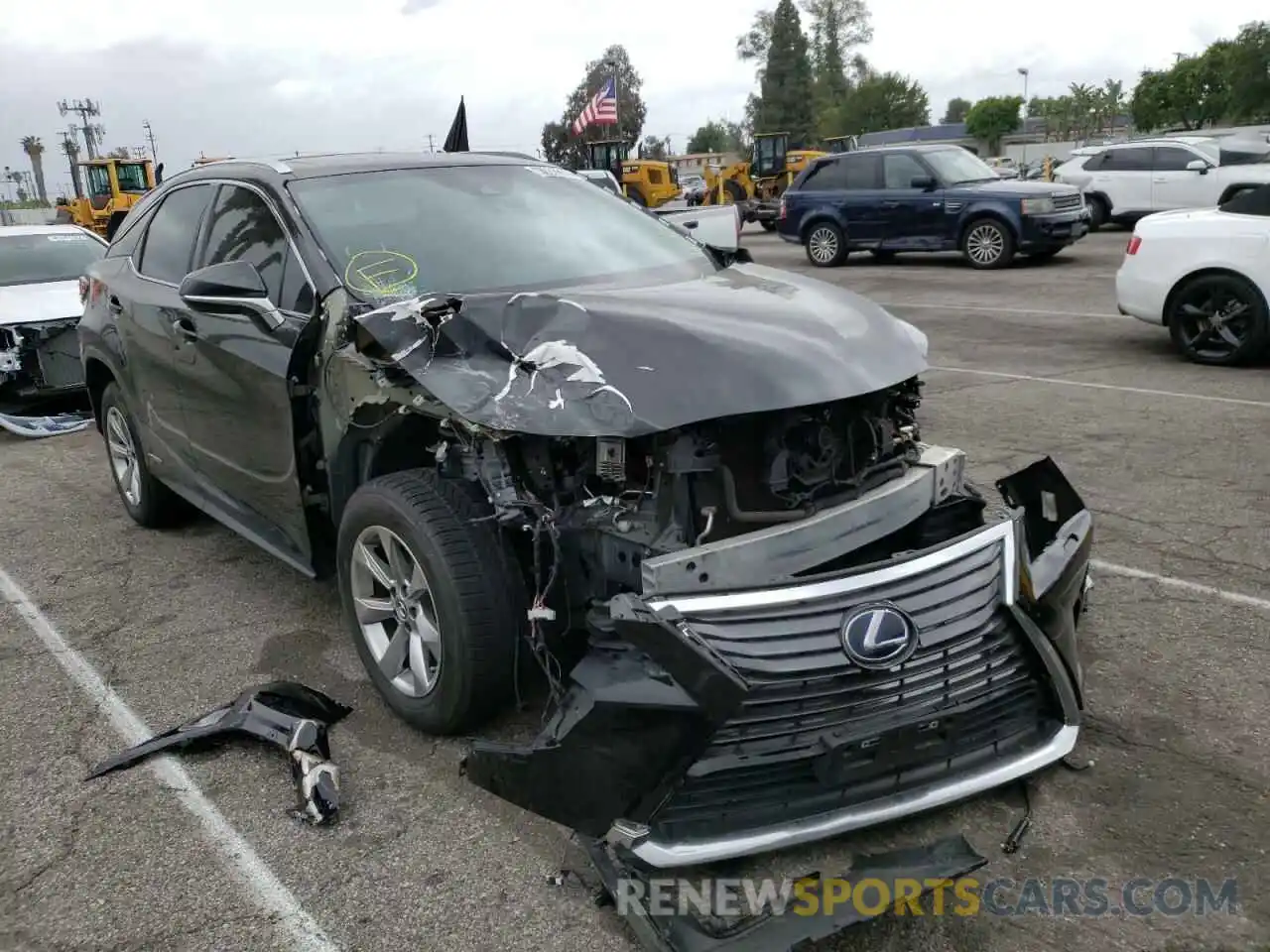 1 Photograph of a damaged car 2T2BGMCAXKC030045 LEXUS RX450 2019