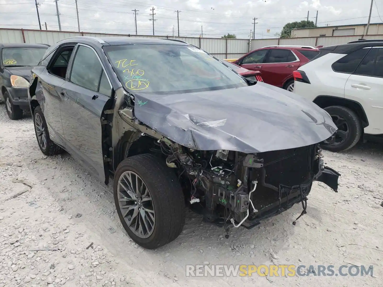 1 Photograph of a damaged car 2T2BGMCAXKC030689 LEXUS RX450 2019