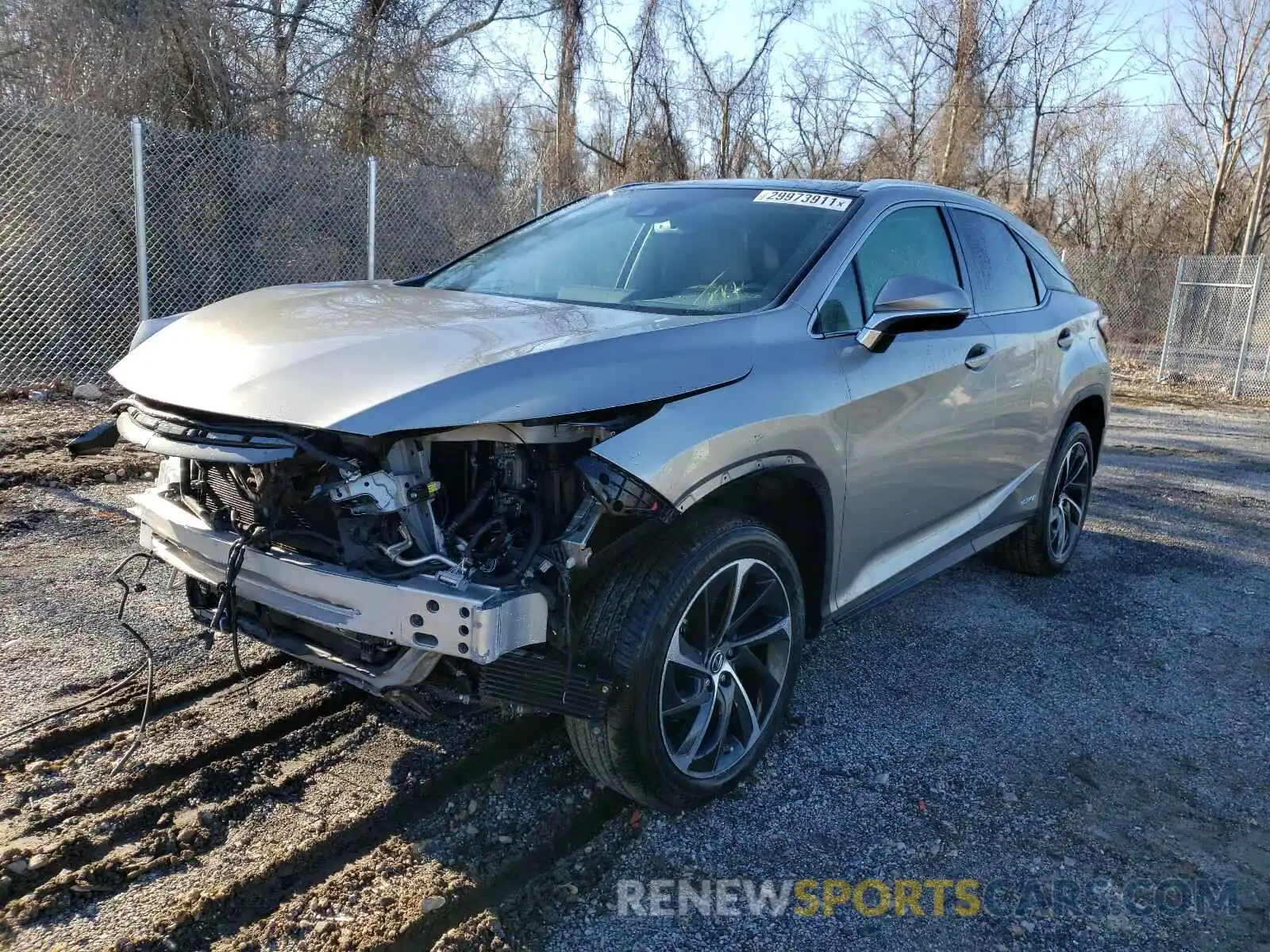 2 Photograph of a damaged car 2T2BGMCAXKC032281 LEXUS RX450 2019