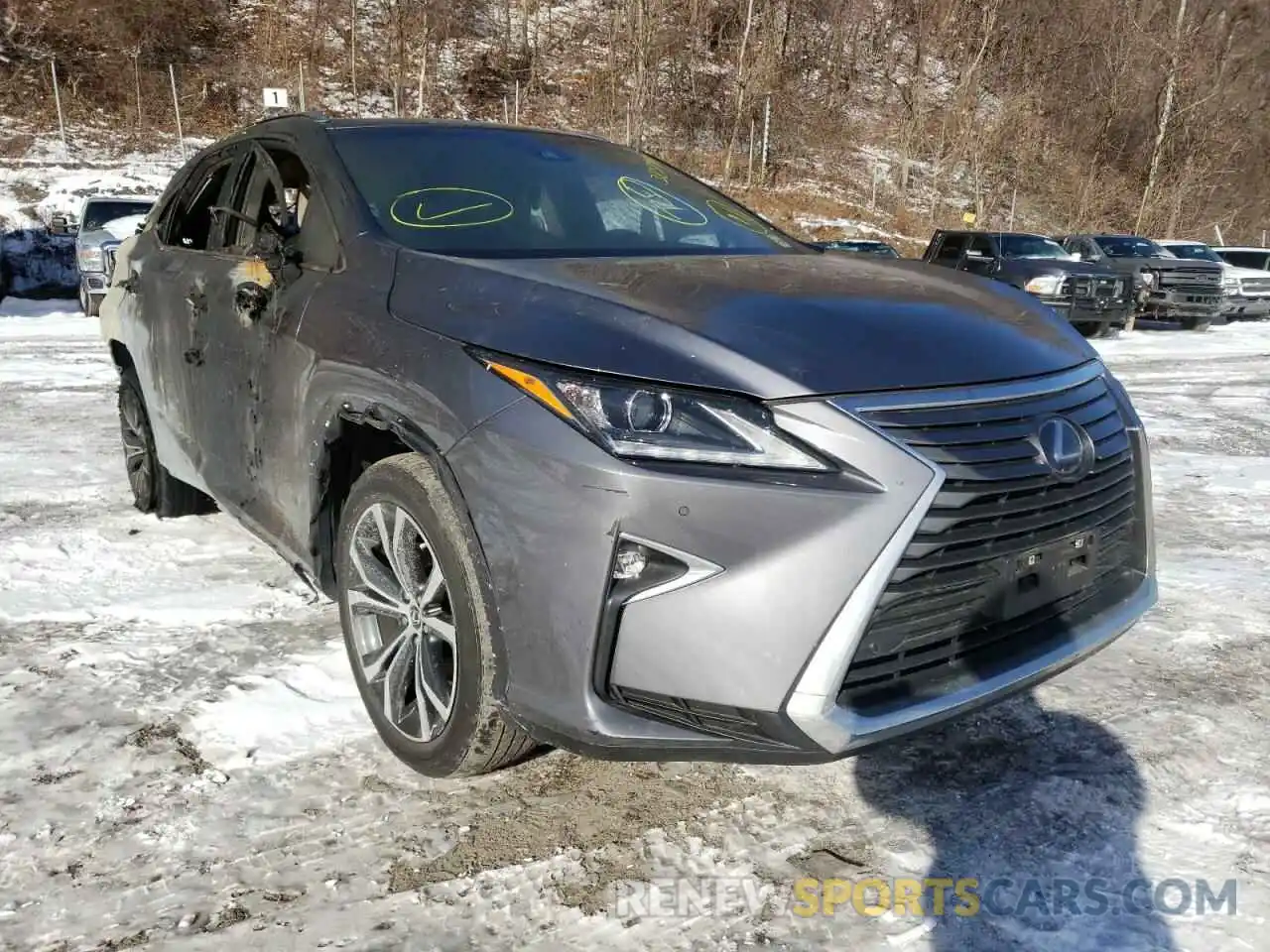 1 Photograph of a damaged car 2T2BGMCAXKC032460 LEXUS RX450 2019