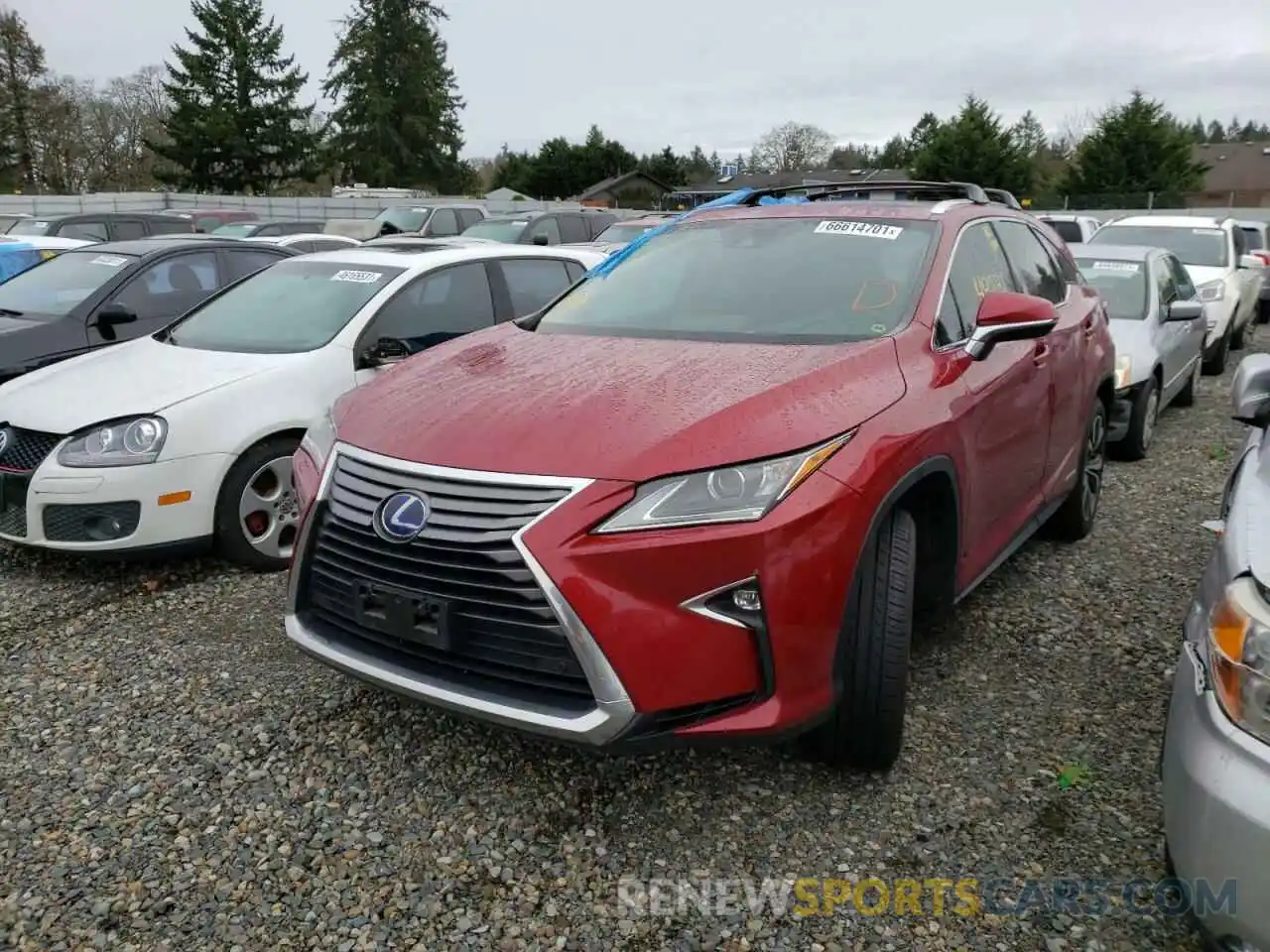 2 Photograph of a damaged car JTJDGKCA9K2007532 LEXUS RX450 2019