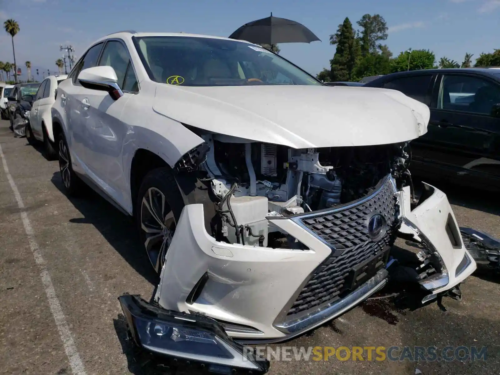 1 Photograph of a damaged car 2T2HGMDA0LC049231 LEXUS RX450 2020