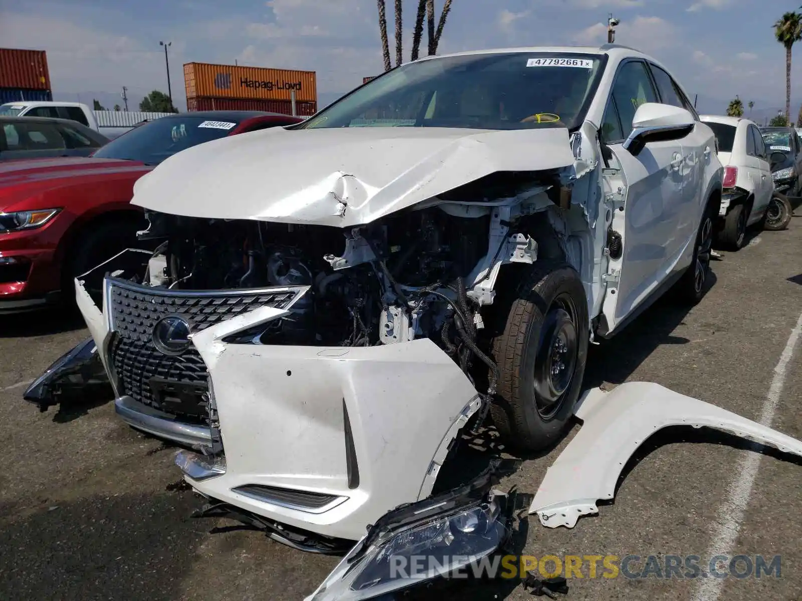 2 Photograph of a damaged car 2T2HGMDA0LC049231 LEXUS RX450 2020