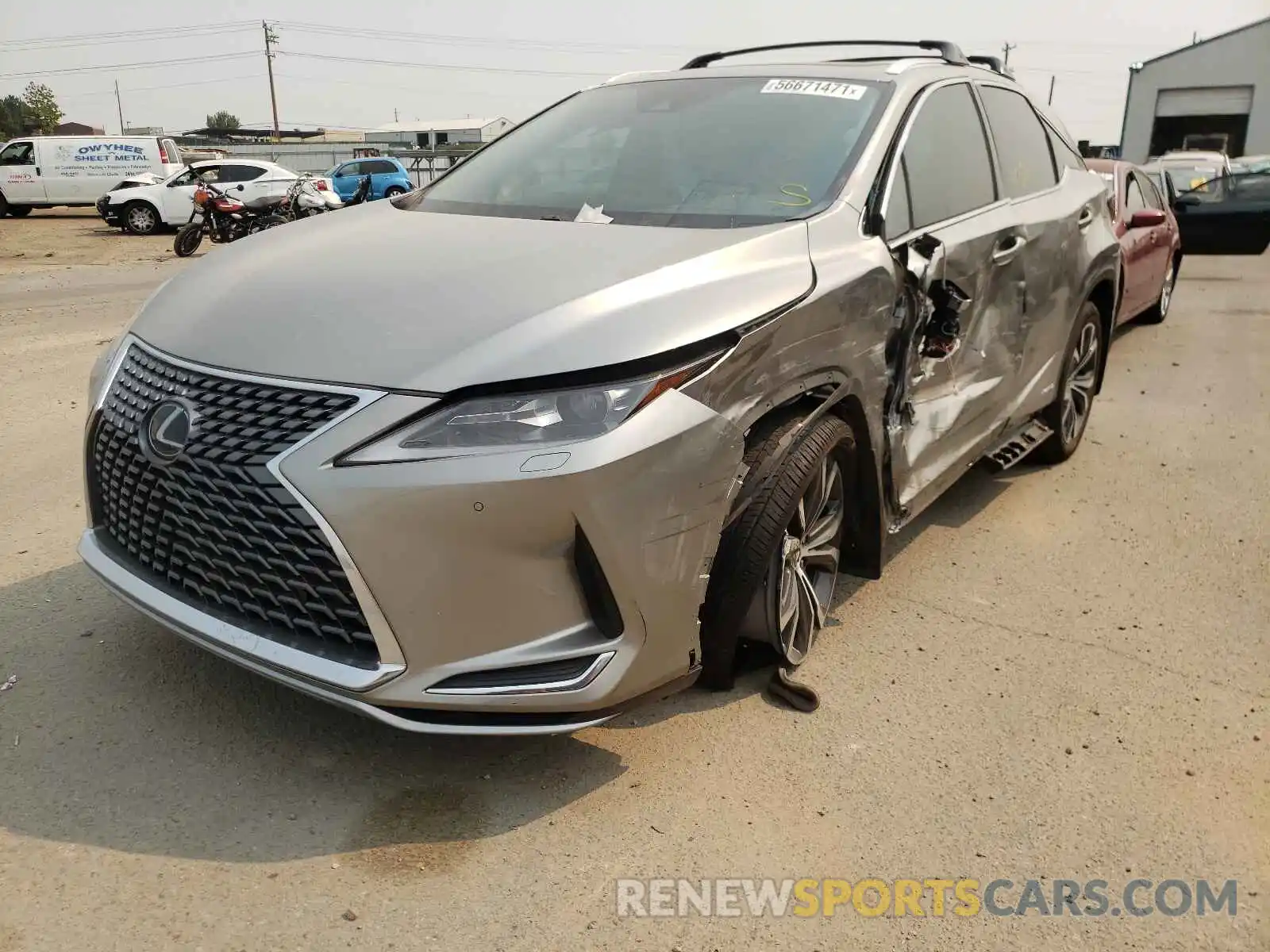 2 Photograph of a damaged car 2T2HGMDA3LC053922 LEXUS RX450 2020