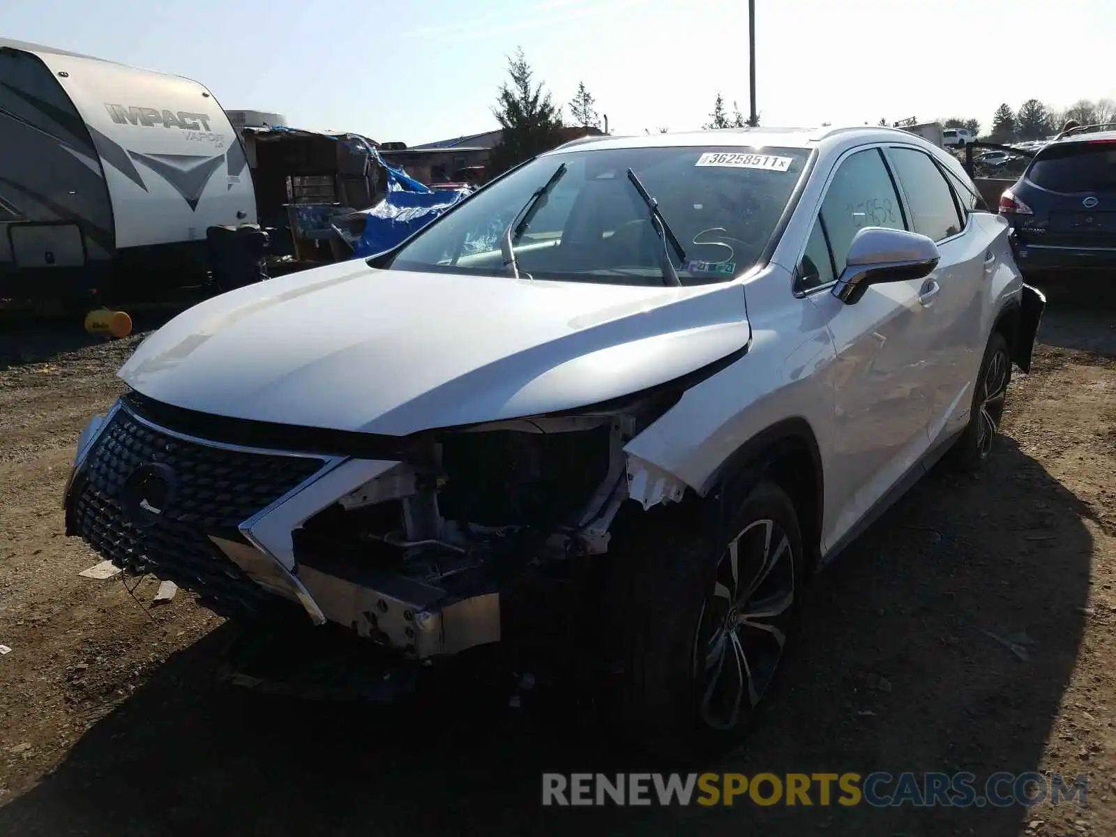 2 Photograph of a damaged car 2T2HGMDA5LC044560 LEXUS RX450 2020